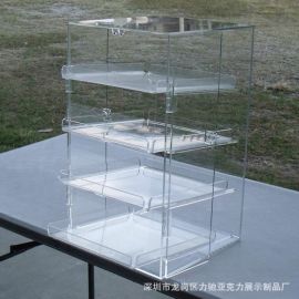 多層麪包架 有機(jī)玻璃與亞克力展示柜的定制化解決方案